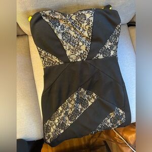 Short strapless sexy dress